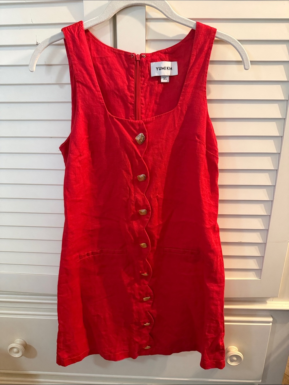 Yumi Kim Red Linen Dress